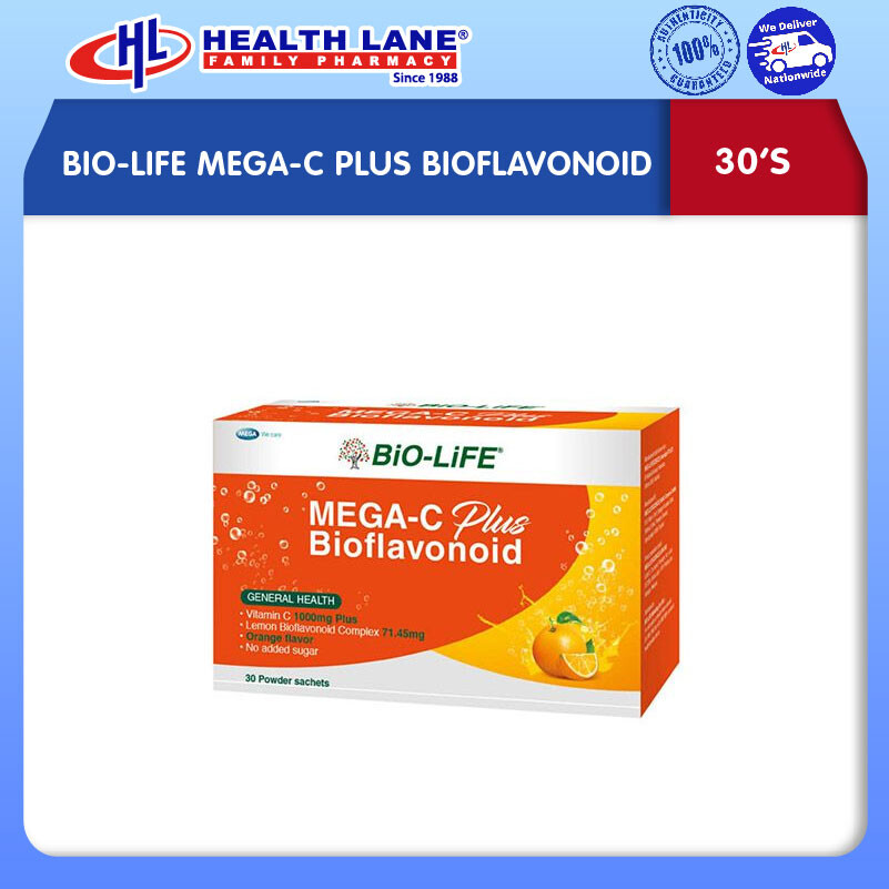 BIO-LIFE MEGA-C PLUS BIOFLAVONOID (30'S)